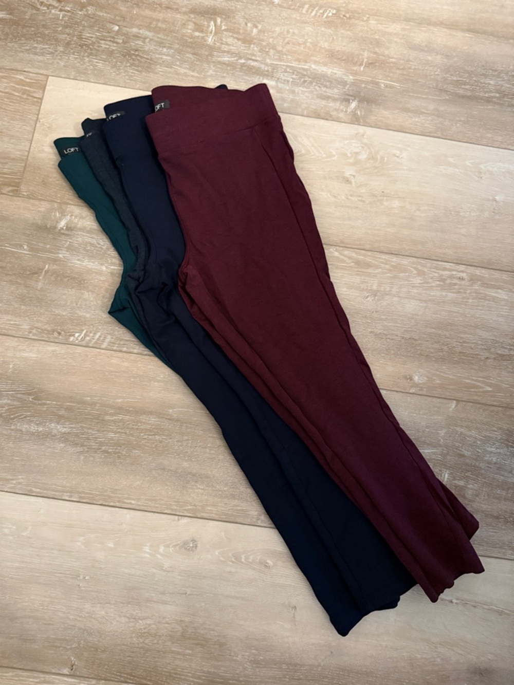 LOFT Navy Performance Leggings (4 pair)